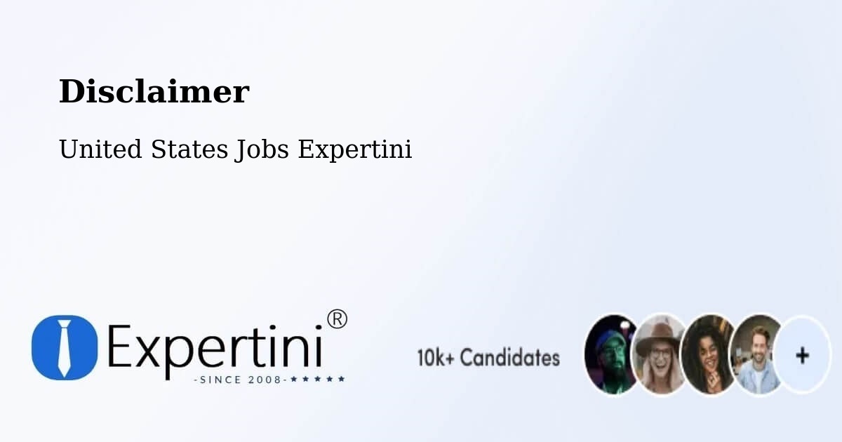 Disclaimer – Novi - United States Jobs Expertini